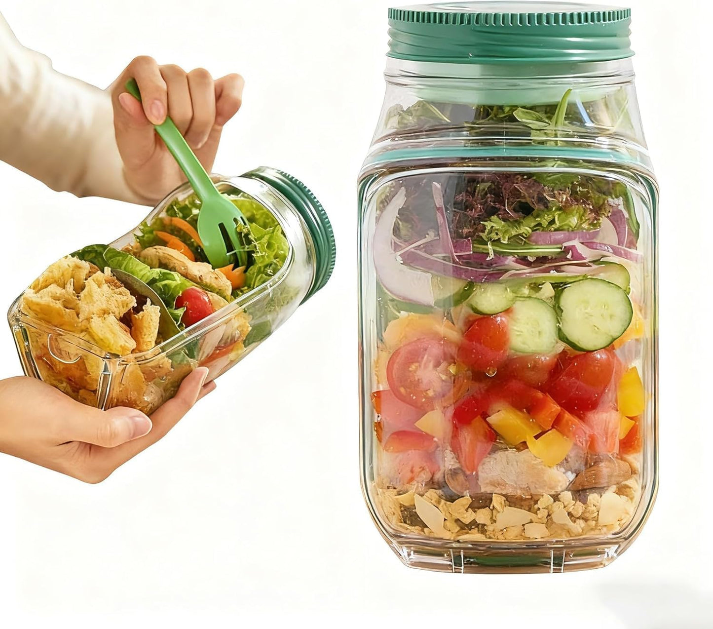 Salad Pod Lunch Jar β Leakproof & Portable