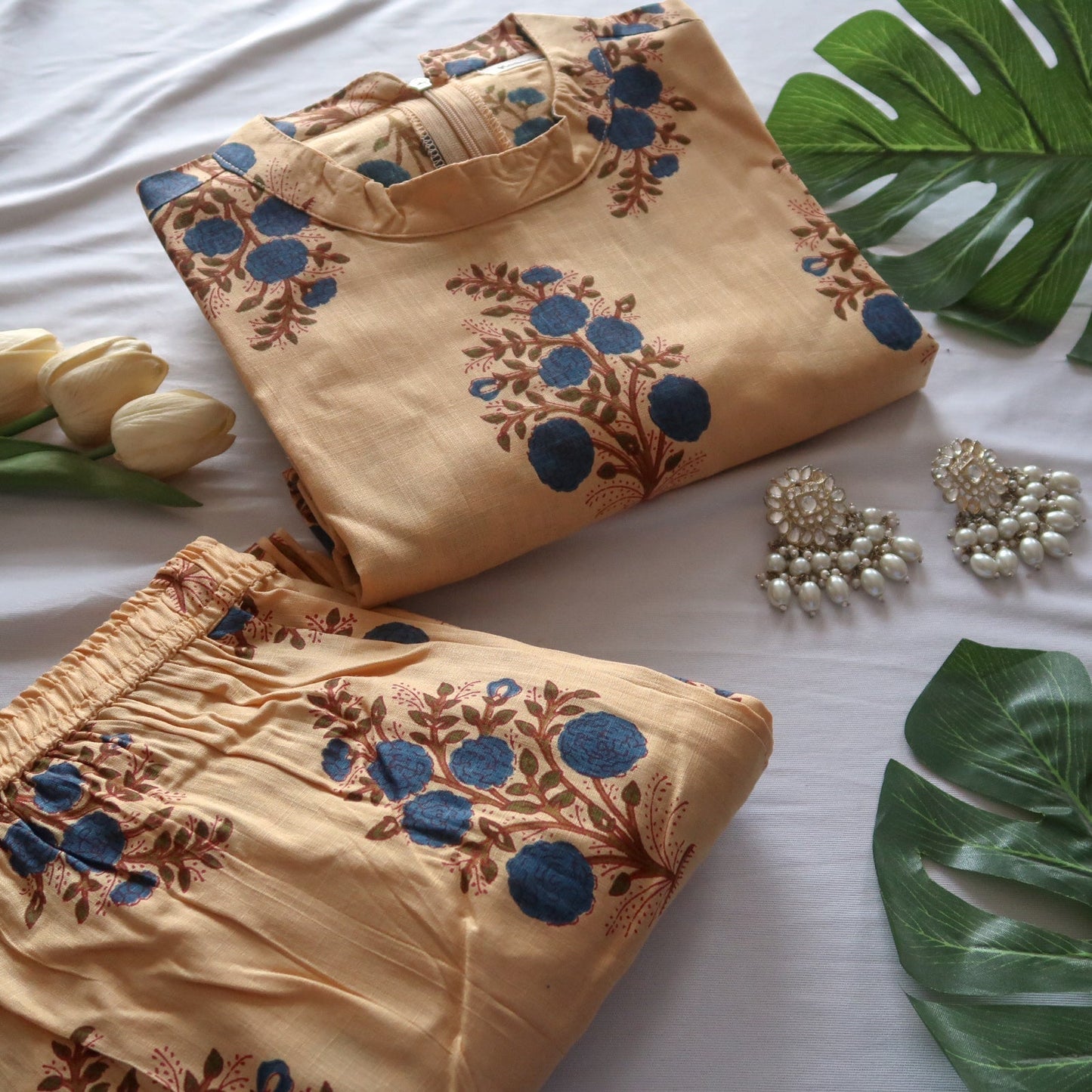 Beige Neer Suit Set