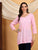 Misha Chikankari Modal Short Kurti (Baby Pink)