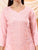 Alina Chikankari Modal Straight Kurta (Pastel Peach)