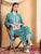 Shiza Chikankari Premium Modal Co-ord Set (Spanish Green)