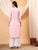 Alina Chikankari Modal Straight Kurta (Pastel Peach)