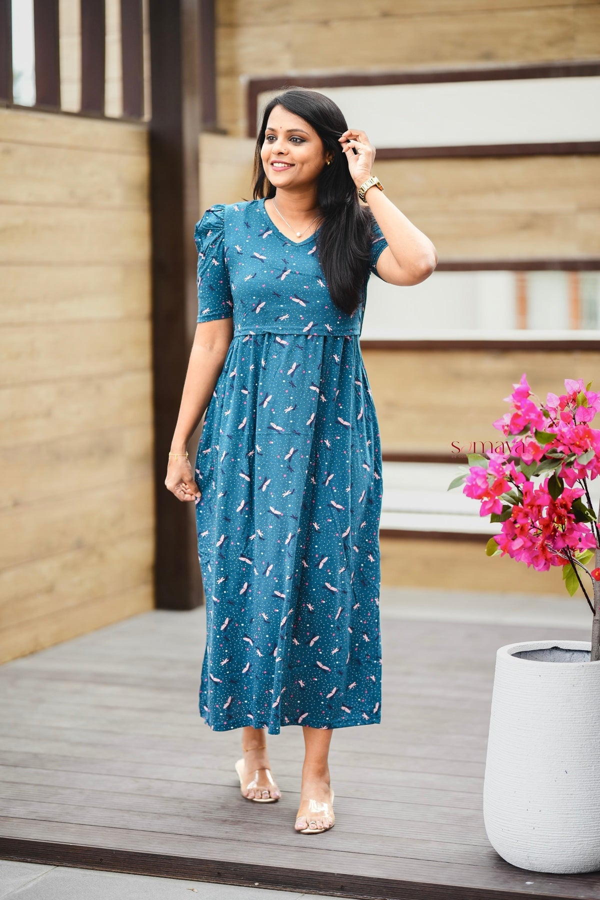 Maxi dragon fly  Light Weight Dress