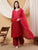 Meher Chikankari Ombre Rayon Co-ord Set (Maroon)