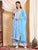 Haya Chikankari Rayon Co-ord Set (Powder Blue)