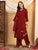 Farha Chikankari Premium Modal Co-ord Set (Maroon)