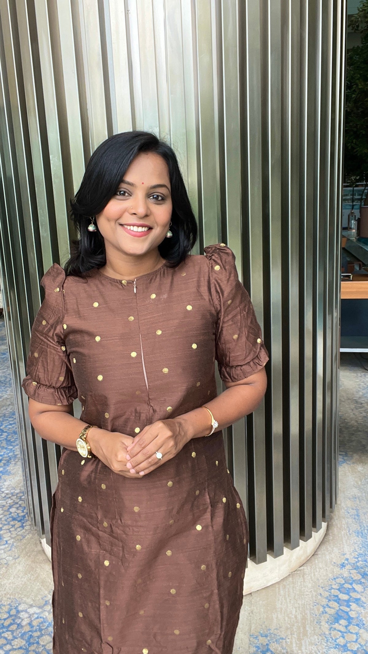Samantha  inspired 3 piece raw silk suit set with dupptta