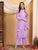 Farha Chikankari Premium Modal Co-ord Set (Lavender)