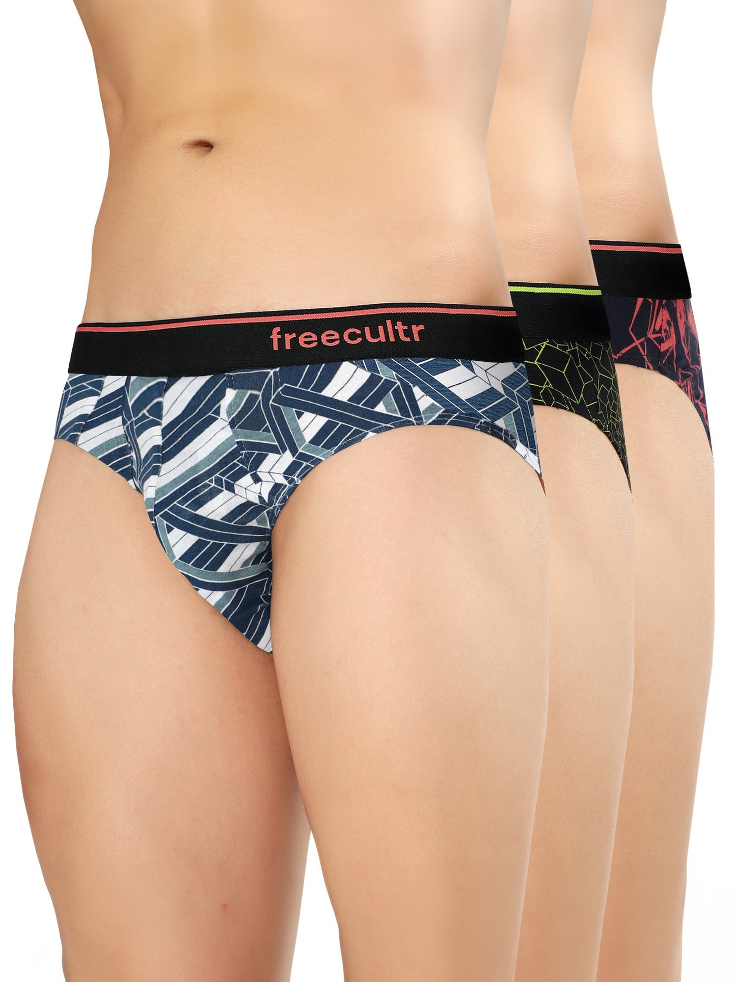 Men's Cotton Printed Briefs (Pack of 3)