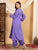 Faiza Chikankari Rayon Co-ord Set (Purple)