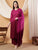 Meher Chikankari Ombre Rayon Co-ord Set (Wine)