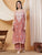 Raha Chikankari Strappy Rayon Co-ord Set (Nude Coral)