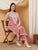 Raha Chikankari Strappy Rayon Co-ord Set (Nude Coral)