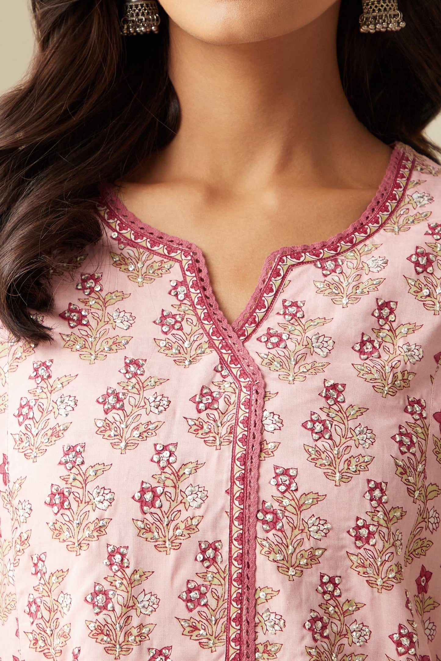 Rosheen Nuzakat Sanganeri Kurta
