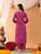 Priya Chikankari Kurta Palazzo Cotton Co-ord Set (Wine)
