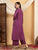 Farha Chikankari Premium Modal Co-ord Set (Wine)