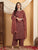Farha Chikankari Premium Modal Co-ord Set (Brown)