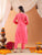 Ananya Chikankari Kurta Pant Cotton Co-ord Set (Coral)