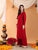 Maryam Chikankari Rayon Co-ord Set (Maroon)