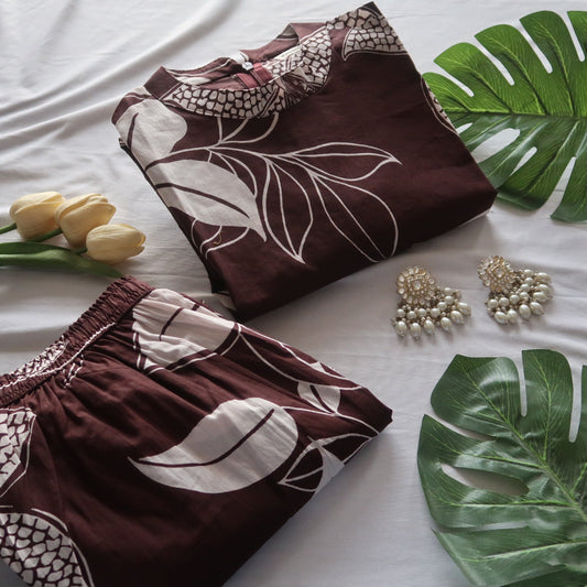 Mocha Neer Suit Set