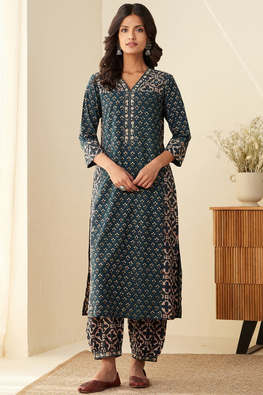 Sehra Nazimah Bagru Kurta