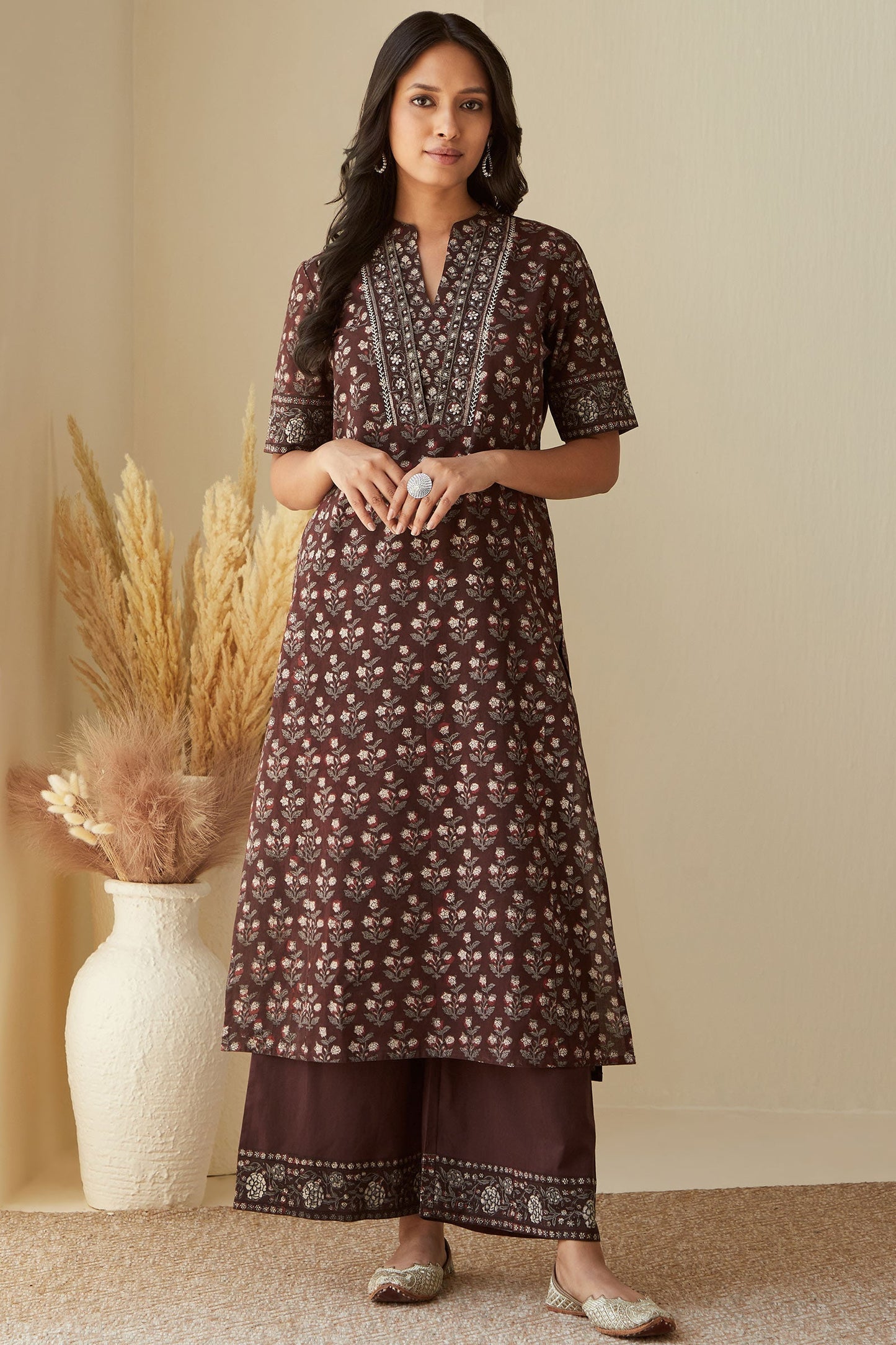 Sehra Maira Bagru Kurta