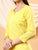 Alina Chikankari Modal Straight Kurta (Yellow)
