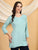 Misha Chikankari Modal Short Kurti (Spanish Green)