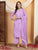 Farha Chikankari Premium Modal Co-ord Set (Lavender)