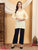 Misha Chikankari Modal Short Kurti (Yellow)