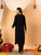 Faiza Chikankari Rayon Co-ord Set (Black)