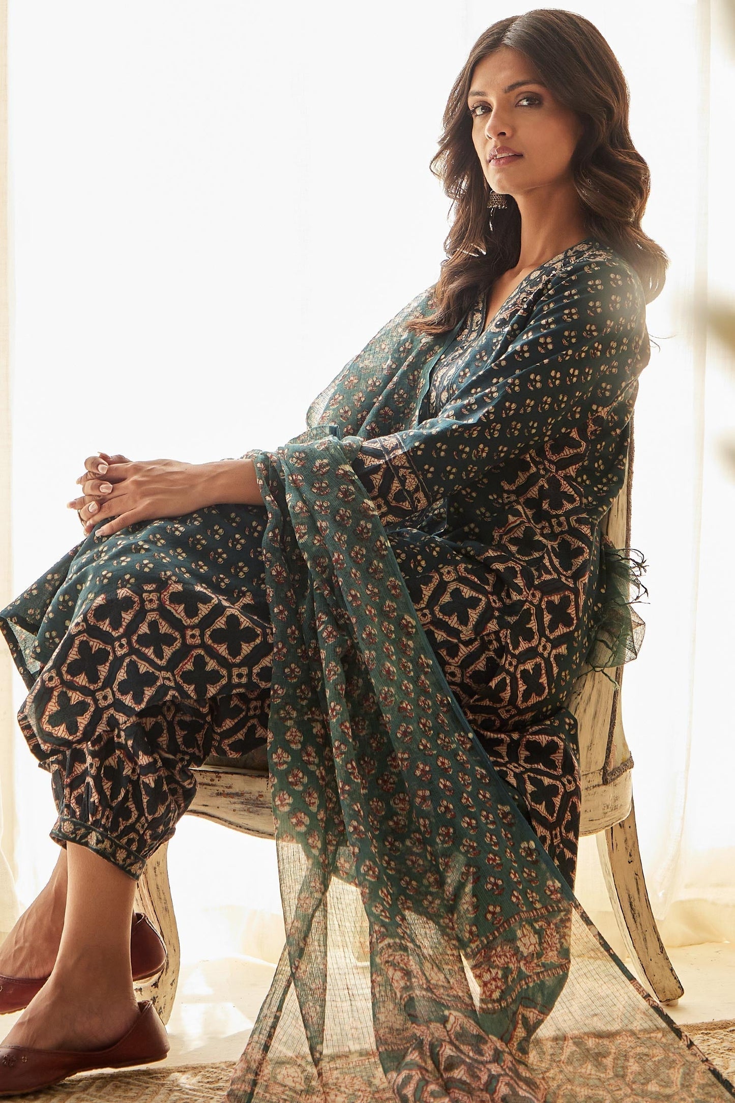 Sehra Nazimah Bagru Kurta