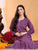 Maryam Chikankari Rayon Co-ord Set (Mauve)
