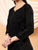 Alina Chikankari Modal Straight Kurta (Black)