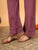Faiza Chikankari Rayon Co-ord Set (Plum)