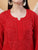 Dua Premium Viscose 3D Chikankari Straight Kurta (Red)