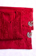 Aayat Red Rayon Kurta Pant set