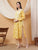Anika Chikankari Mulmul Co-ord Set (Yellow)