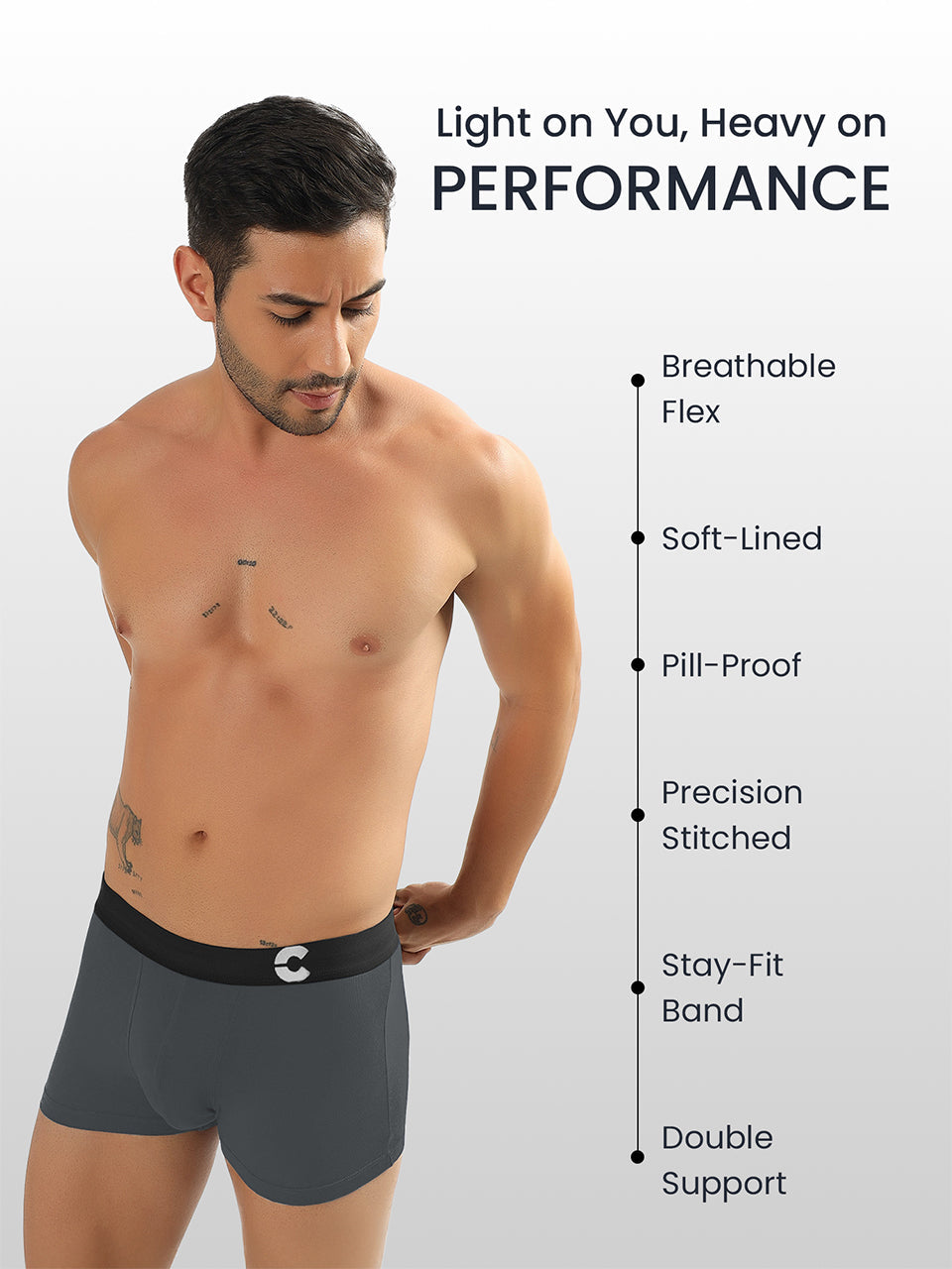 Men's Anti-Bacterial Micro Modal Trunk (Pack of 2)