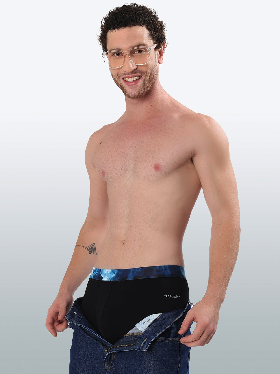 Men's Cotton Abstract Waistband Trunk – Pack of 3