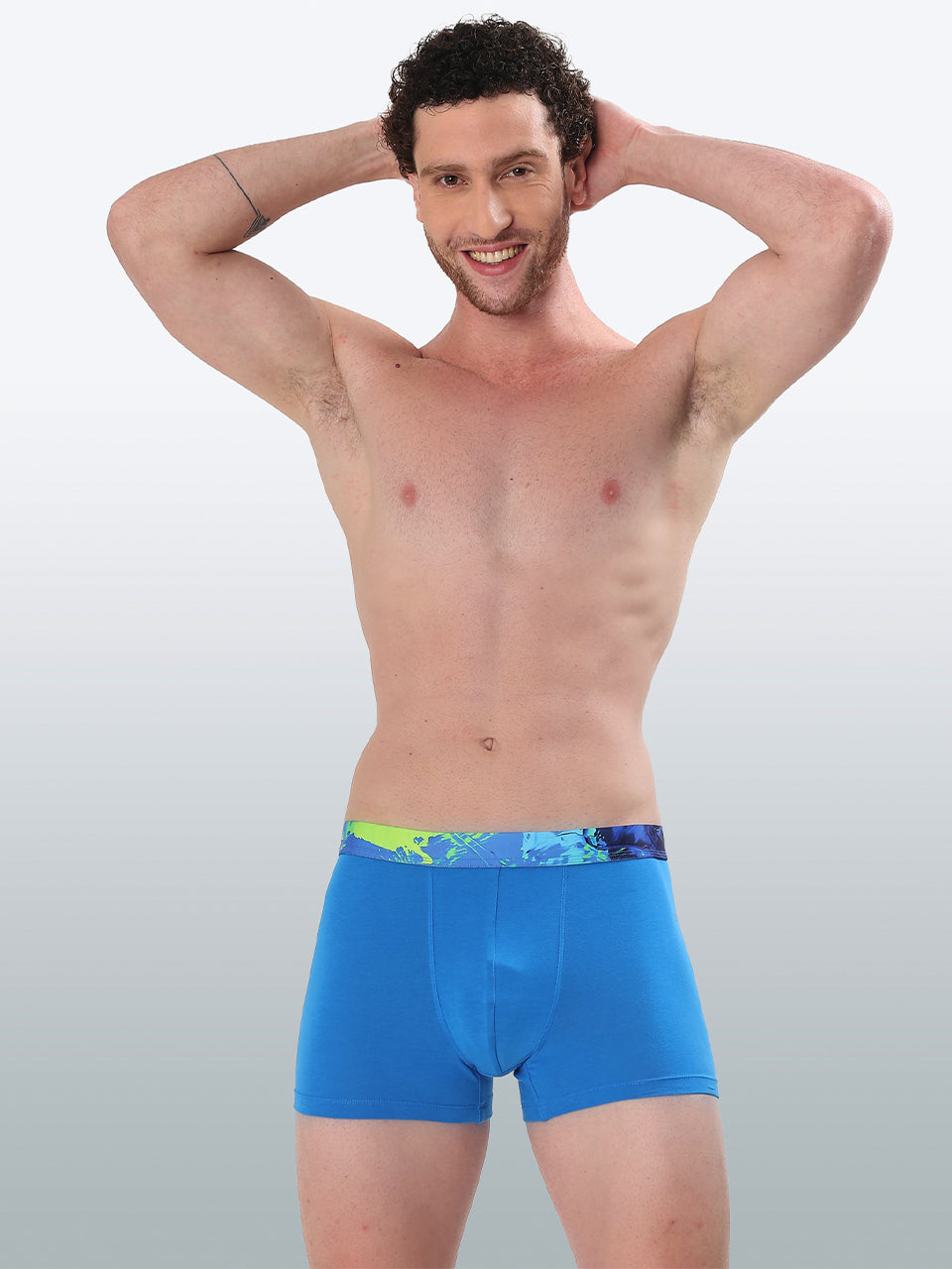 Men's Cotton Abstract Waistband Trunk – Pack of 1