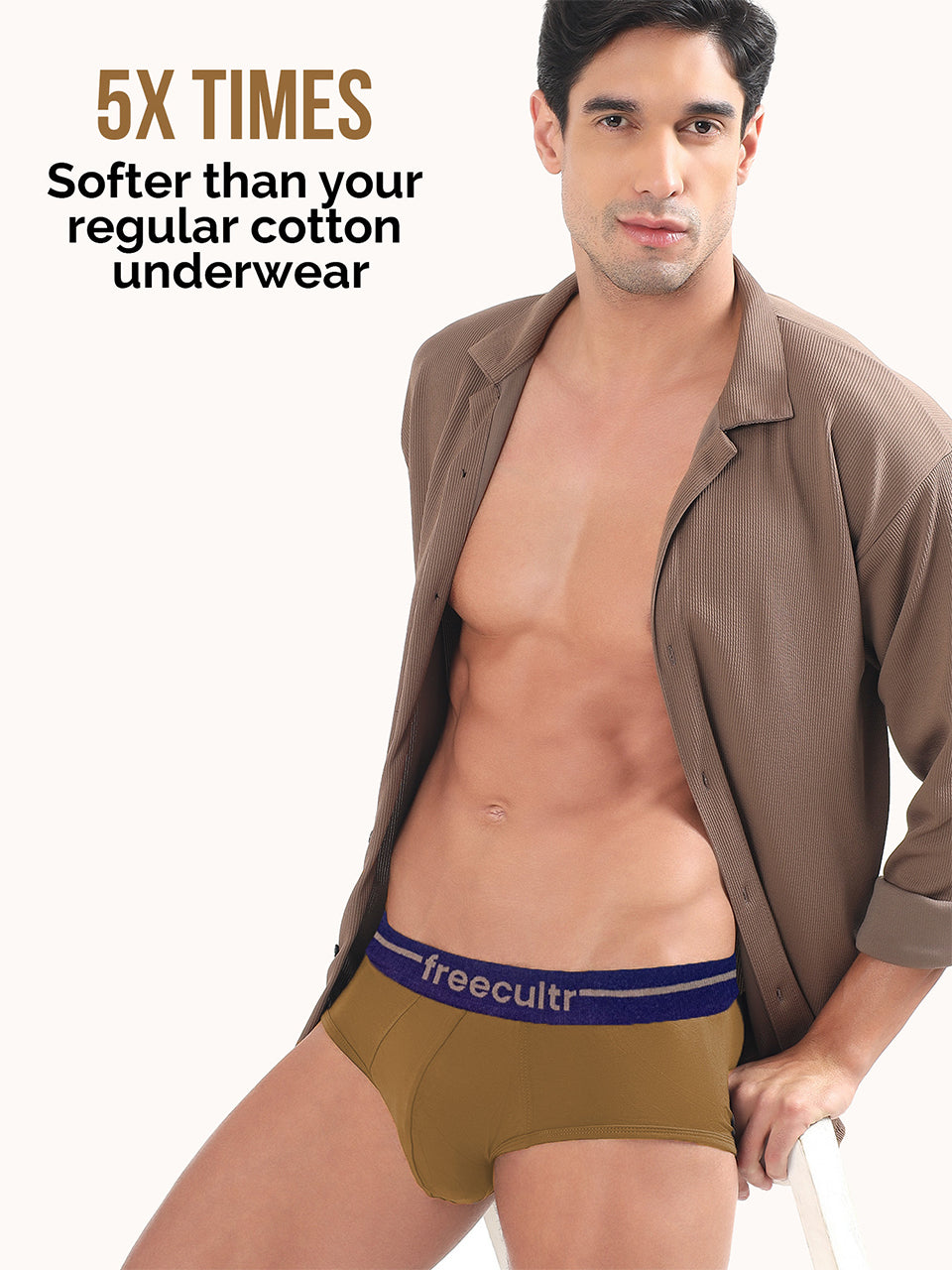Men’s Adaptive Cotton Stretch Briefs Pack of 5