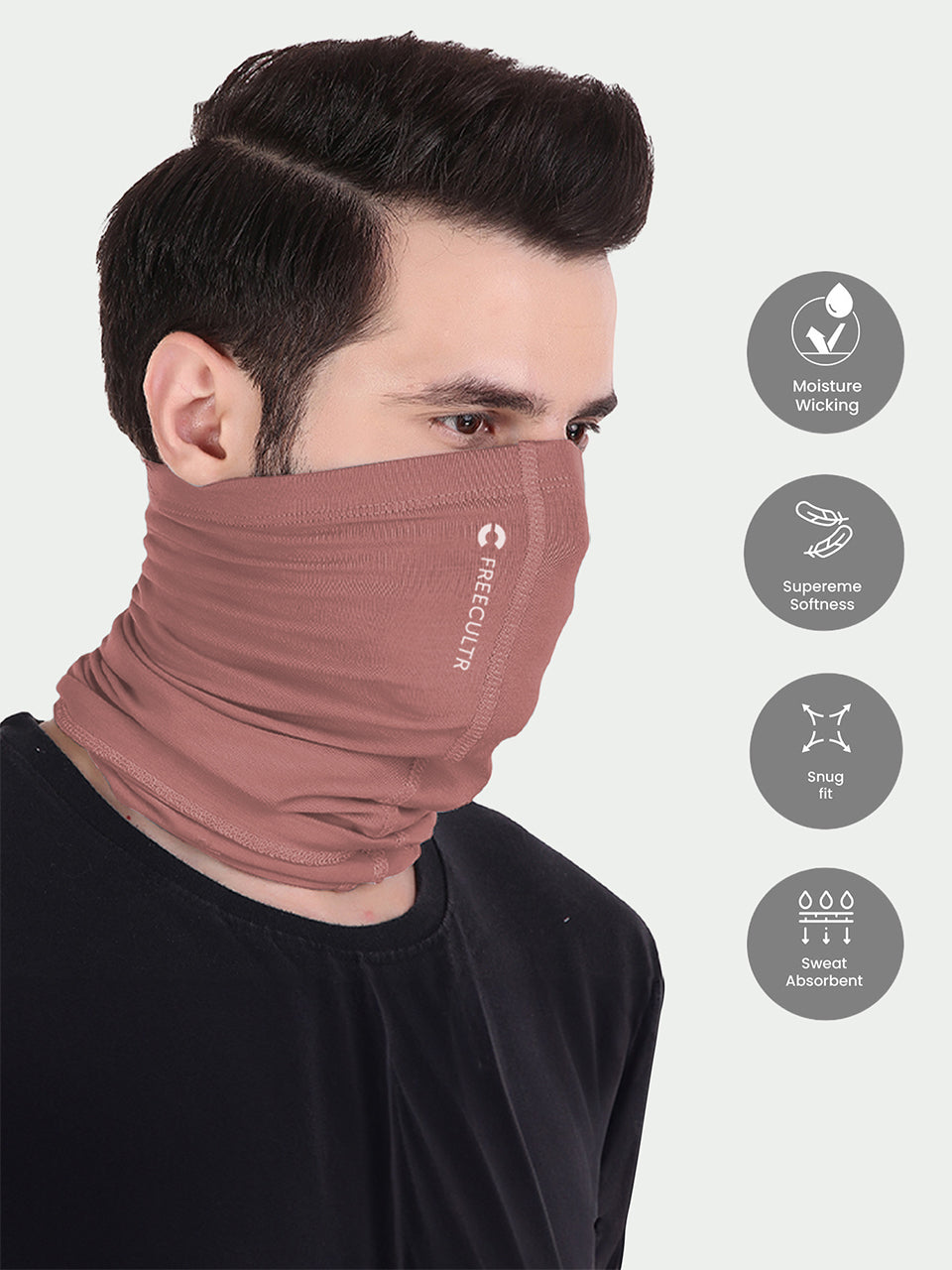 Unisex Bandana Masks - Plain (Pack of 1) Free