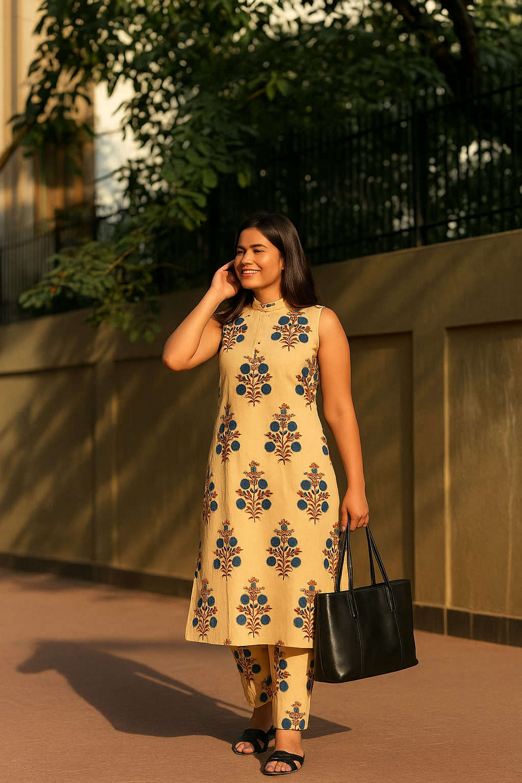 Beige Neer Suit Set