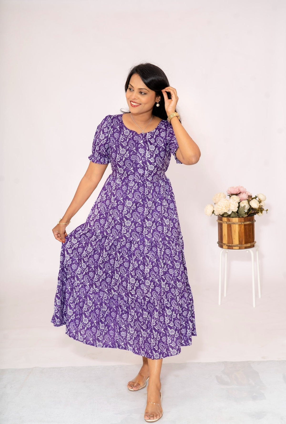 Divya  casual  Dress With Lining