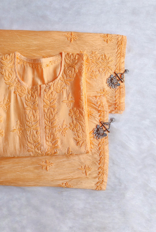 Alanah Yellow Pure Chanderi set