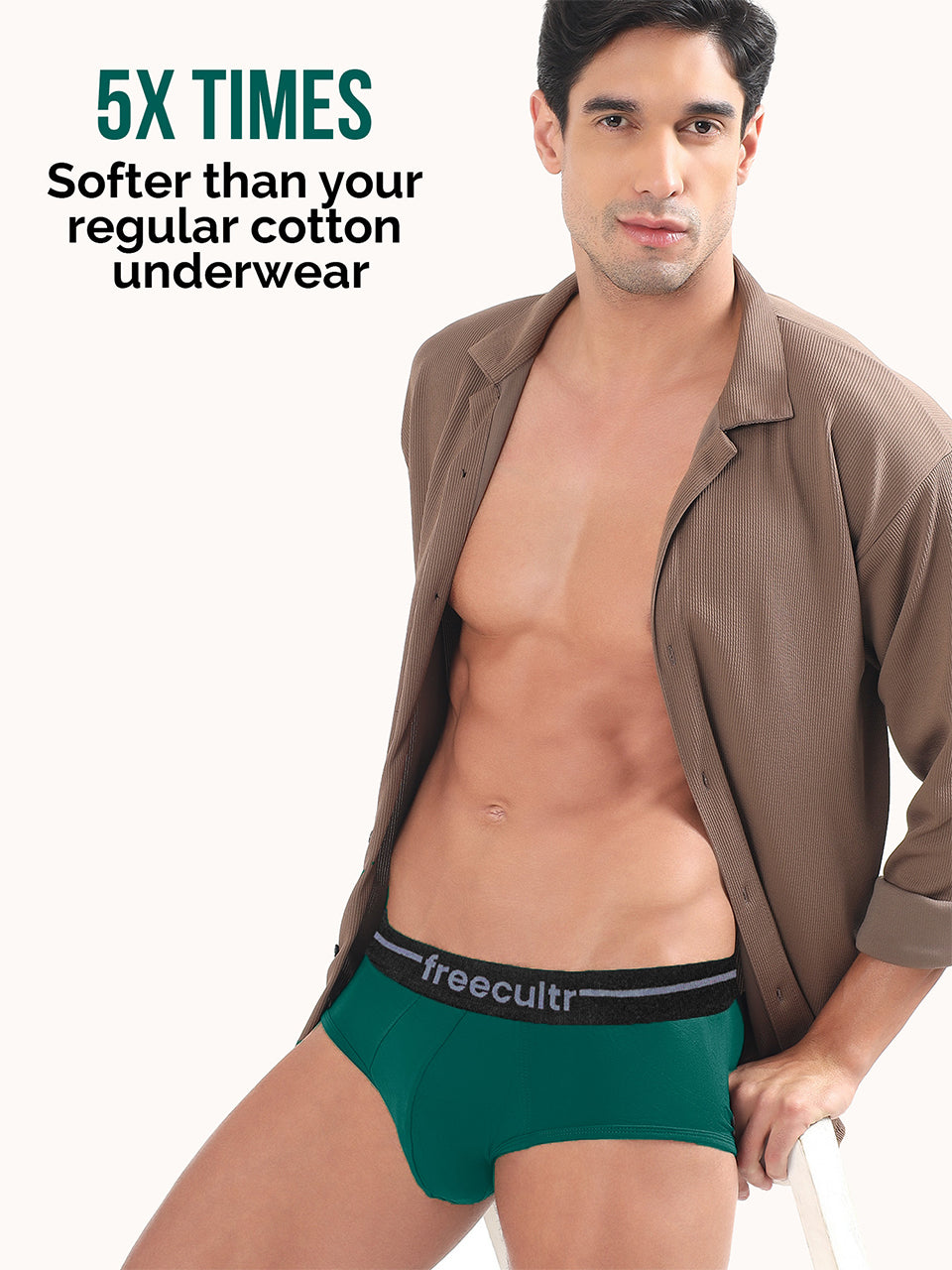 Men’s Adaptive Cotton Stretch Briefs Pack of 2