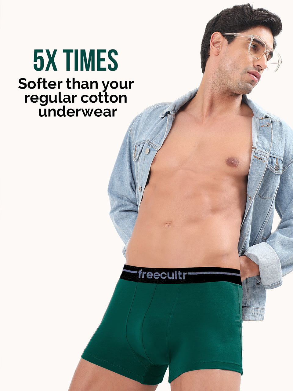 Men’s Adaptive Cotton Stretch Trunks Pack of 3