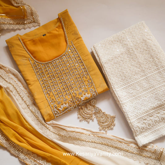 Haldi Ready Suit Set (3 Piece)
