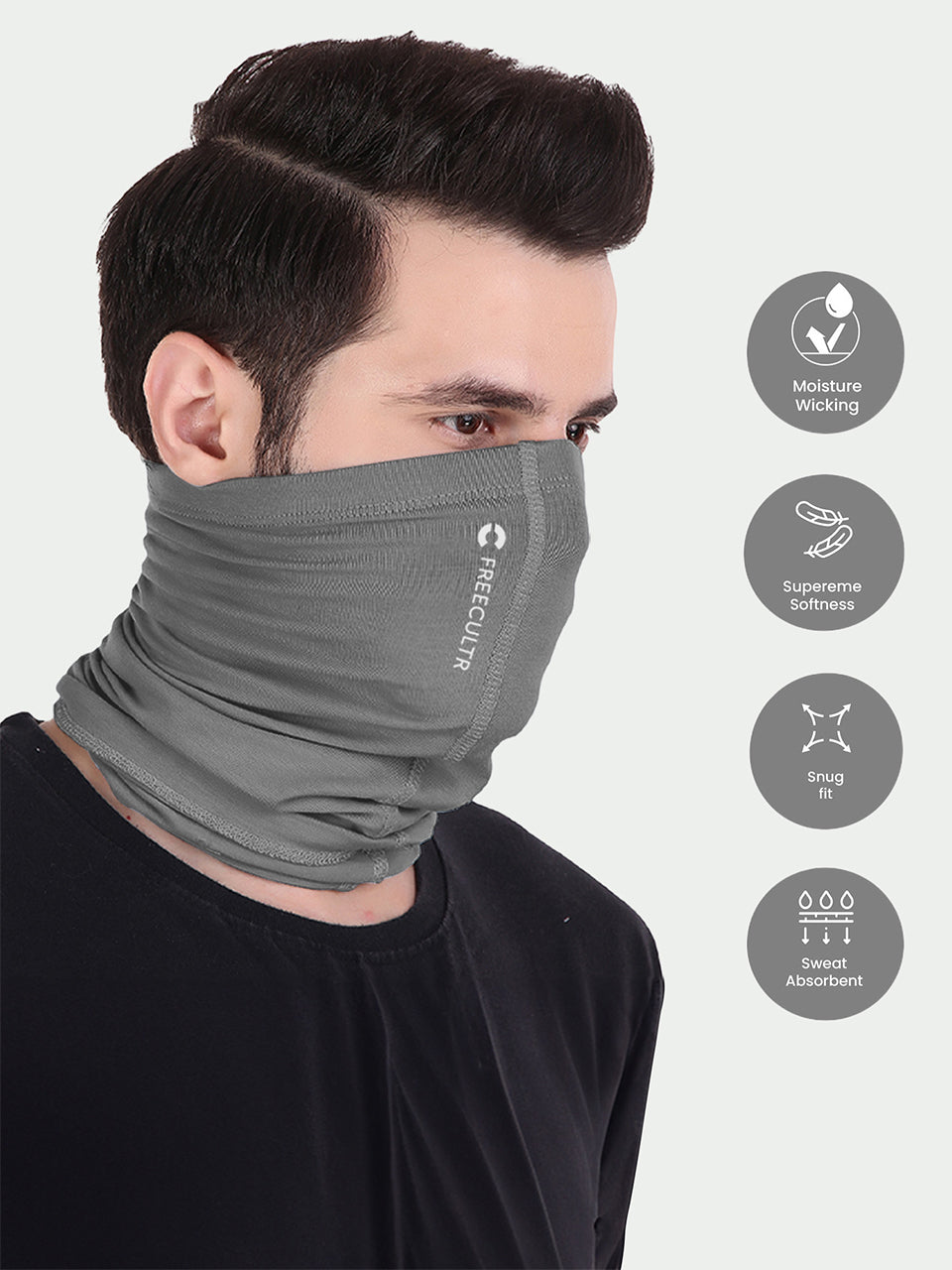 Unisex Bandana Masks - Plain (Pack of 1) Free